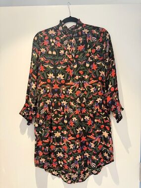 Banjanan Black Floral Mini Dress